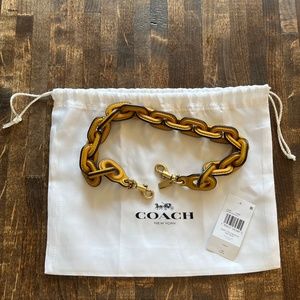 Coach (authentic) Leather Wrapped Handbag Strap